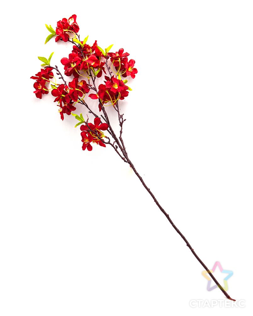 XY118-63001 Ветка с цветами яблони, 85см (B Красный) арт. АРС-28274-1-АРС0001219101