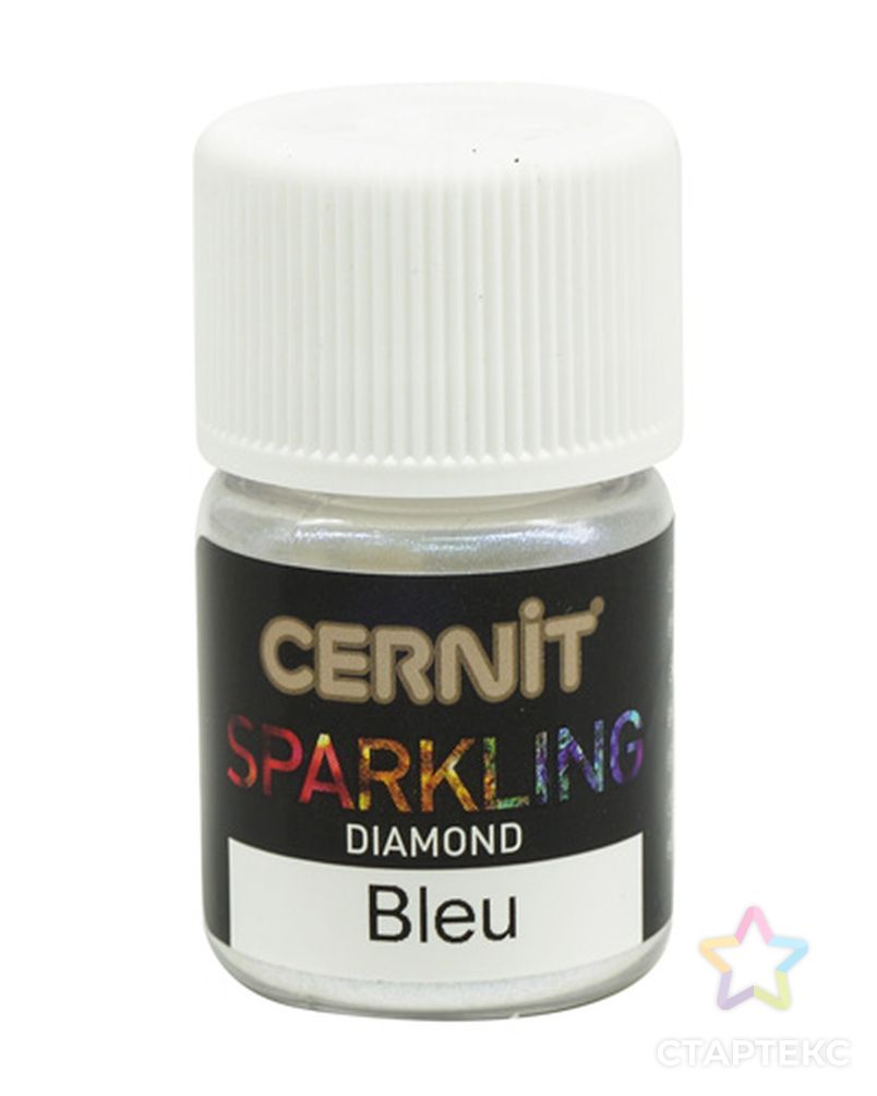 CE6120005 Мика-порошок (слюда) Diamond/бриллиантовый 'SPARKLING POWDER' 5гр. Cernit (200 bleu/голубой) арт. АРС-30518-1-АРС0001169428