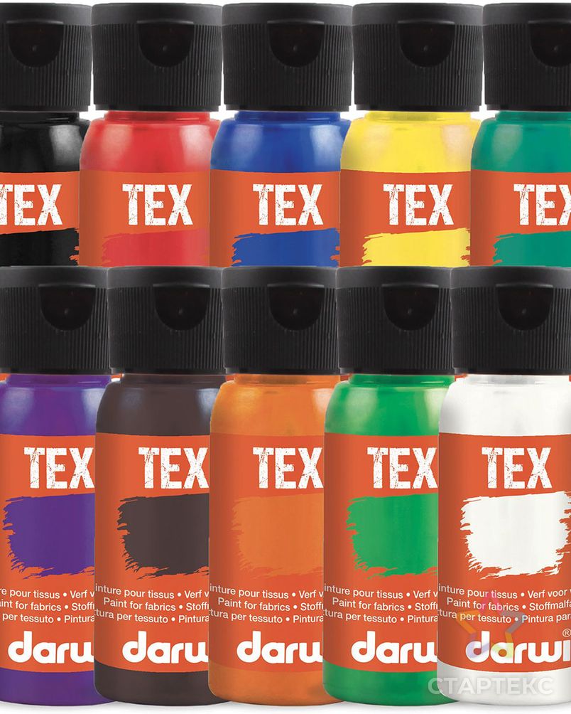 DA0100050 Краска для ткани Darwi TEX, 50 мл (057 медь) арт. АРС-32003-1-АРС0001239683 2