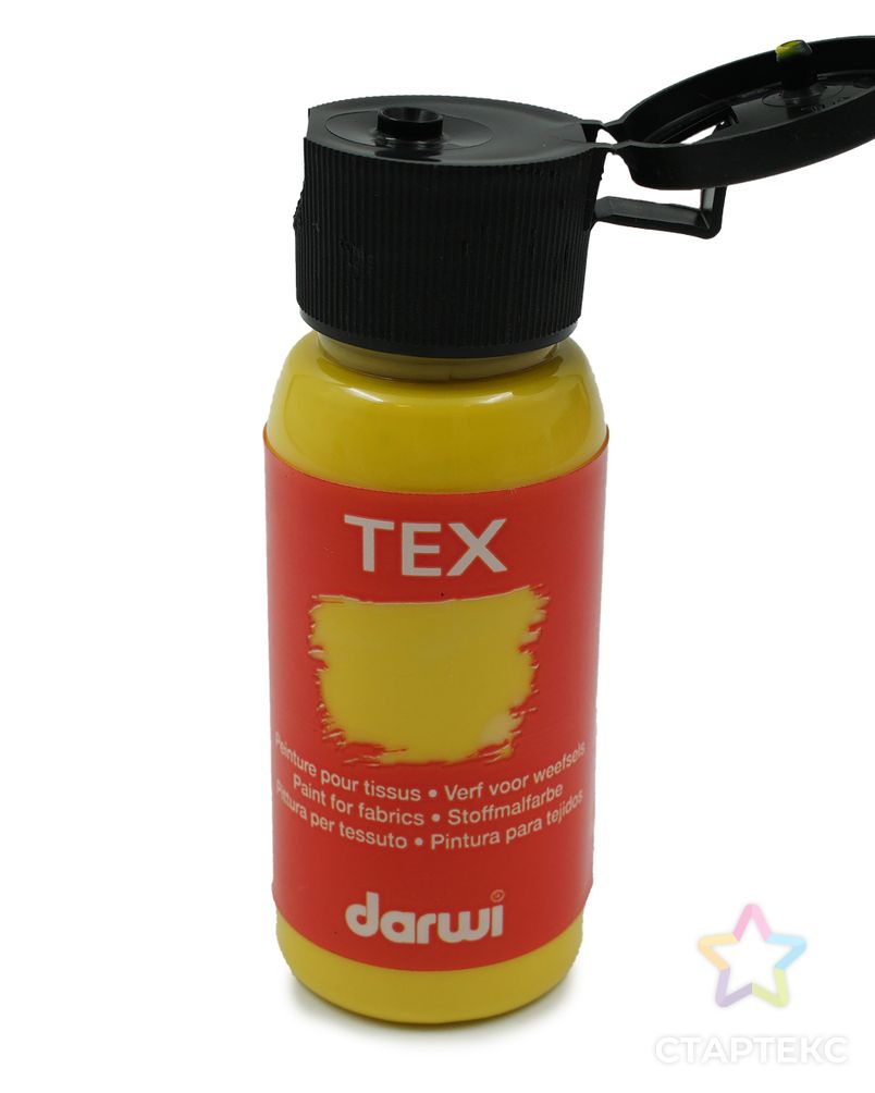 DA0100050 Краска для ткани Darwi TEX, 50 мл (751 золотисто-желтый) арт. АРС-32030-1-АРС0001239711 3