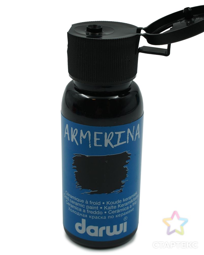 DA0380050 Краска для керамики Darwi ARMERINA, 50мл (100 черный) арт. АРС-32045-1-АРС0001240198 4