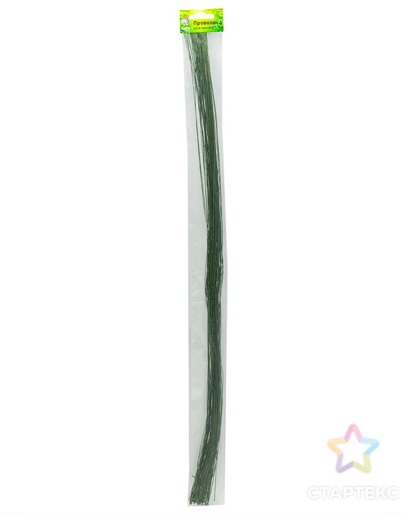 Проволока для флористики диам. 0,40мм, 60 см, 100шт. Astra&Craft (зеленый) арт. АРС-32479-1-АРС0001230018