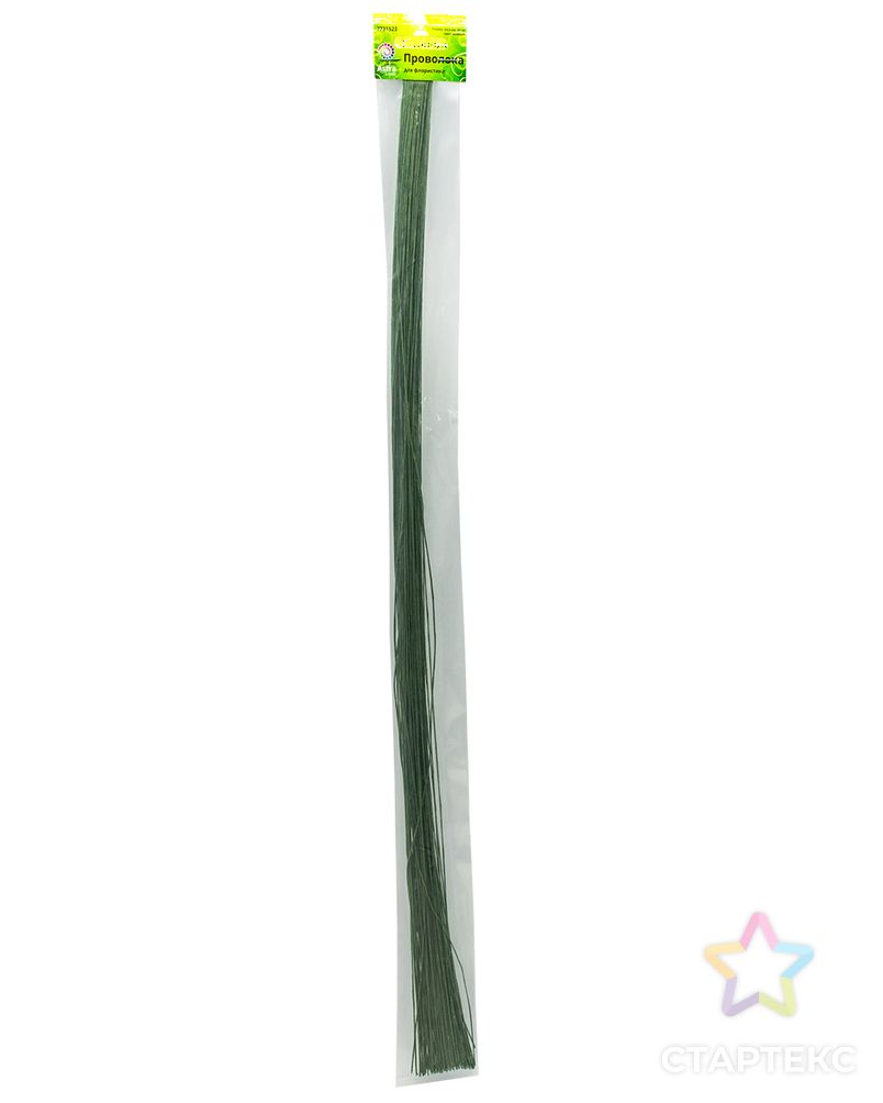 Проволока для флористики диам.0,60мм, 60 см, 100шт. Astra&Craft (зеленый) арт. АРС-32482-1-АРС0001230021 2