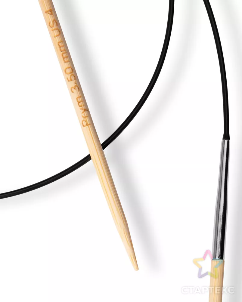 222505 Спицы круговые, бамбук, 3,5мм/80см, 1шт, Prym арт. АРС-33491-1-АРС0001241381 - рис. 3