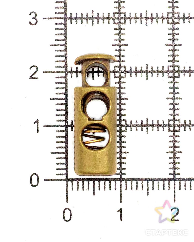 Фиксатор металл ГНУ12754 р.0,8х2,3см (бронза) 20шт арт. АРС-33829-1-АРС0001248492 3
