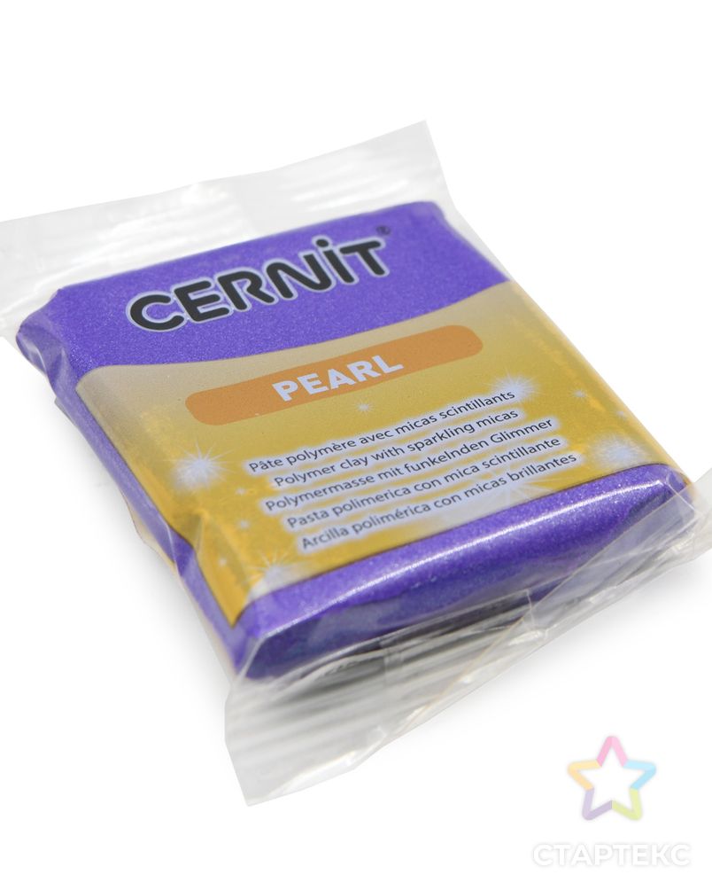 CE0860056 Пластика полимерная запекаемая 'Cernit PEARL' 56 гр (900 фиолетовый) арт. АРС-34308-1-АРС0001239679 2