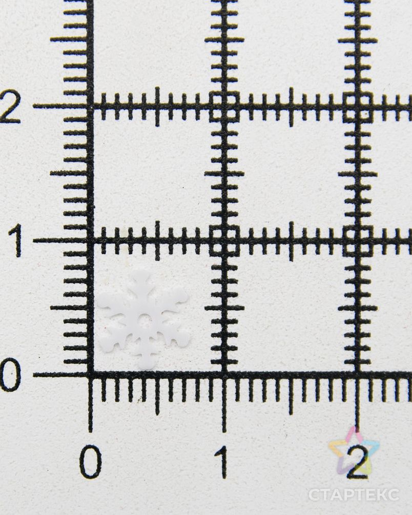 Пайетки 'Снежинки', 7 мм, Astra&Craft, 10г (L010 белый) арт. АРС-34714-1-АРС0001240452 3