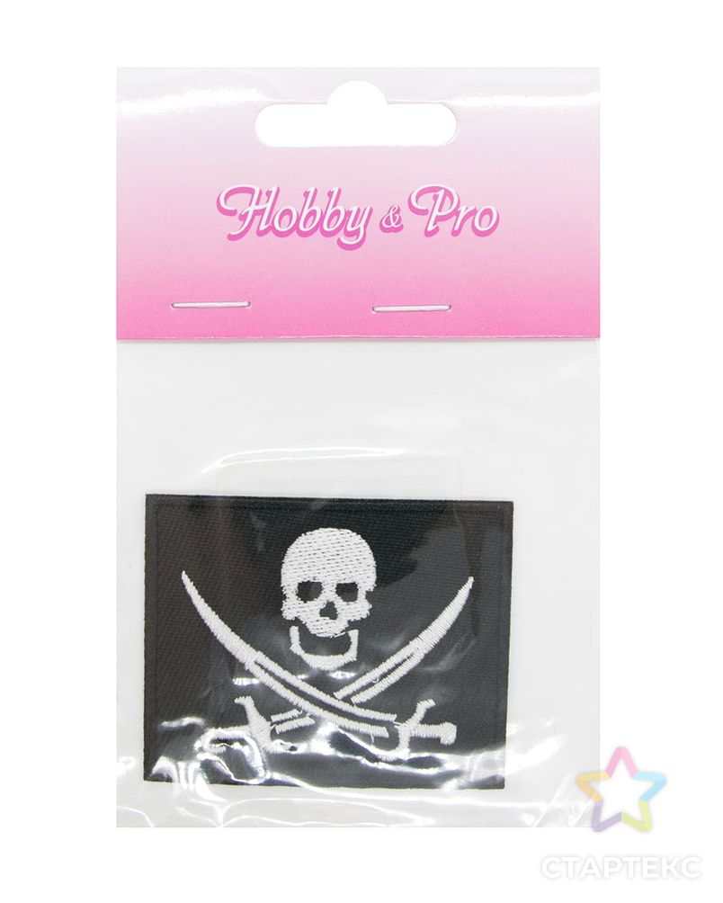 Термоаппликация 'Пиратский флаг с саблями', 5.8*4.7см, Hobby&Pro арт. АРС-34765-1-АРС0001237546 2