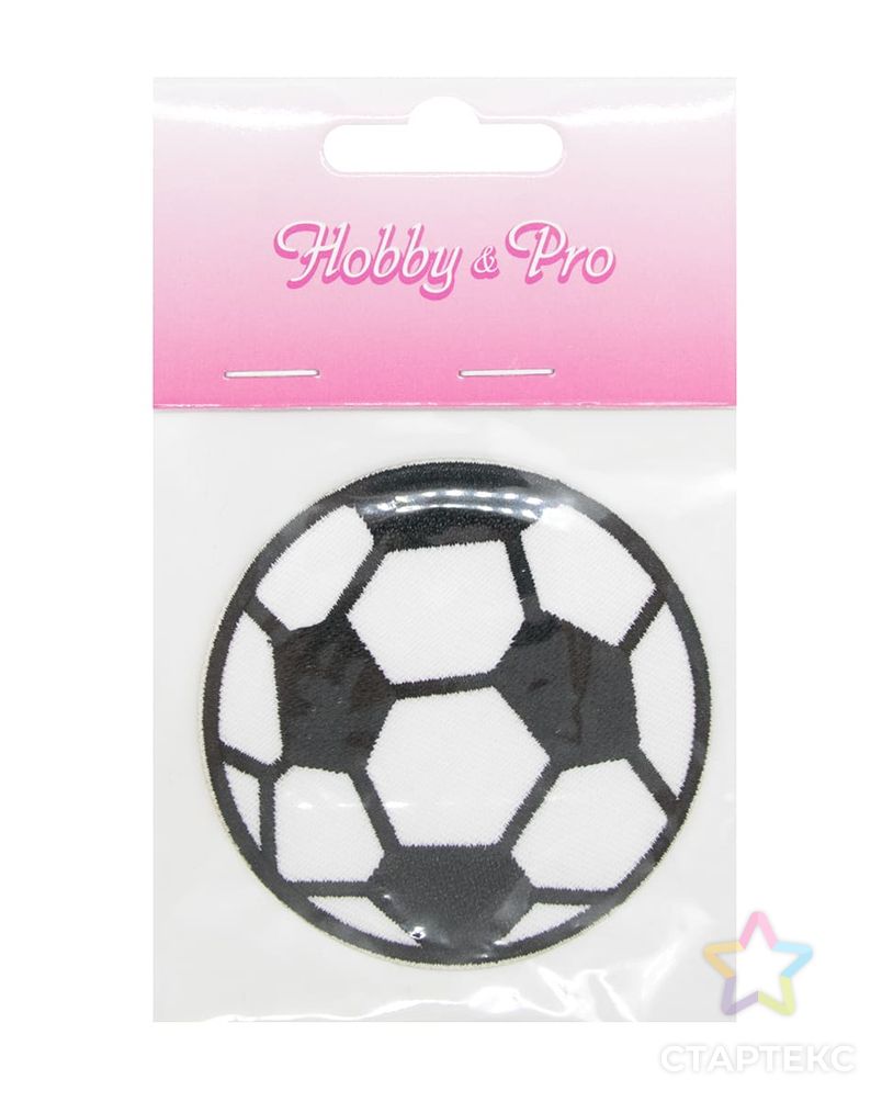 Термоаппликация 'Футбольный мяч', большой, 7см, Hobby&Pro арт. АРС-34780-1-АРС0001237561 2