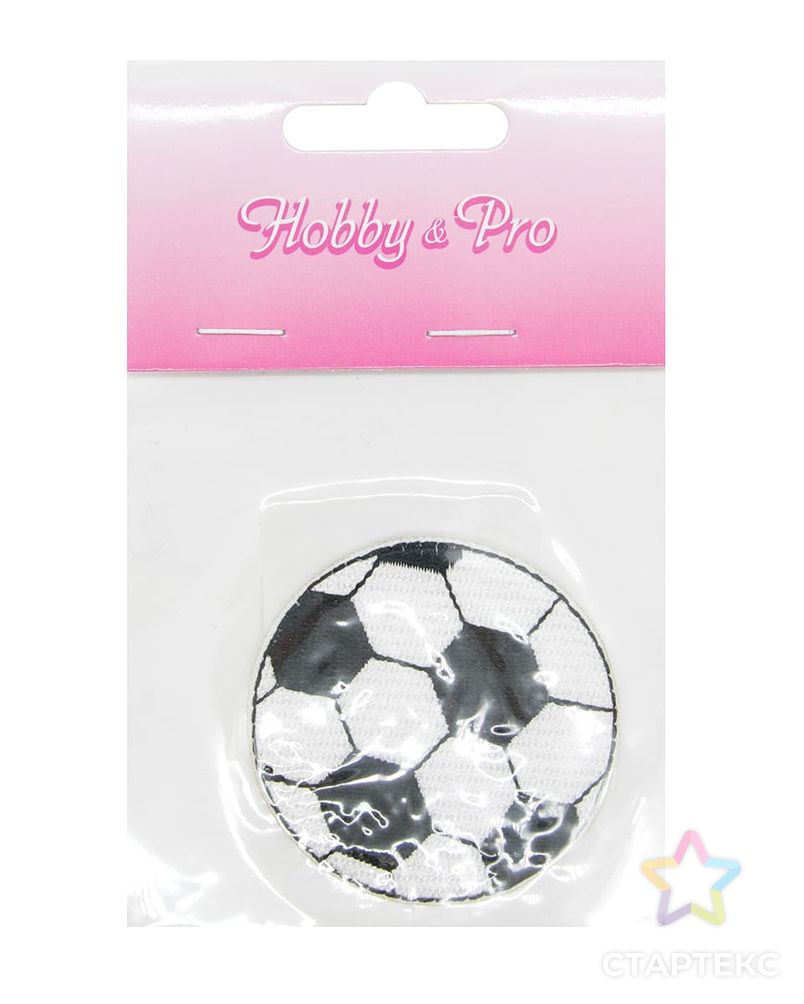 Термоаппликация 'Футбольный мяч', средний, 5.3см, Hobby&Pro арт. АРС-34781-1-АРС0001237562 2