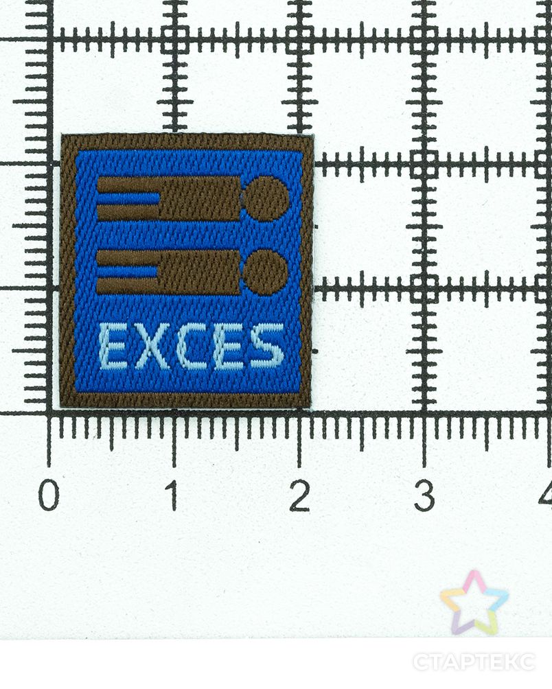 926074 Термоаппликация 'Лейбл EXCES' цв. синий/черный, 2шт, Prym арт. АРС-37362-1-АРС0001207140 3