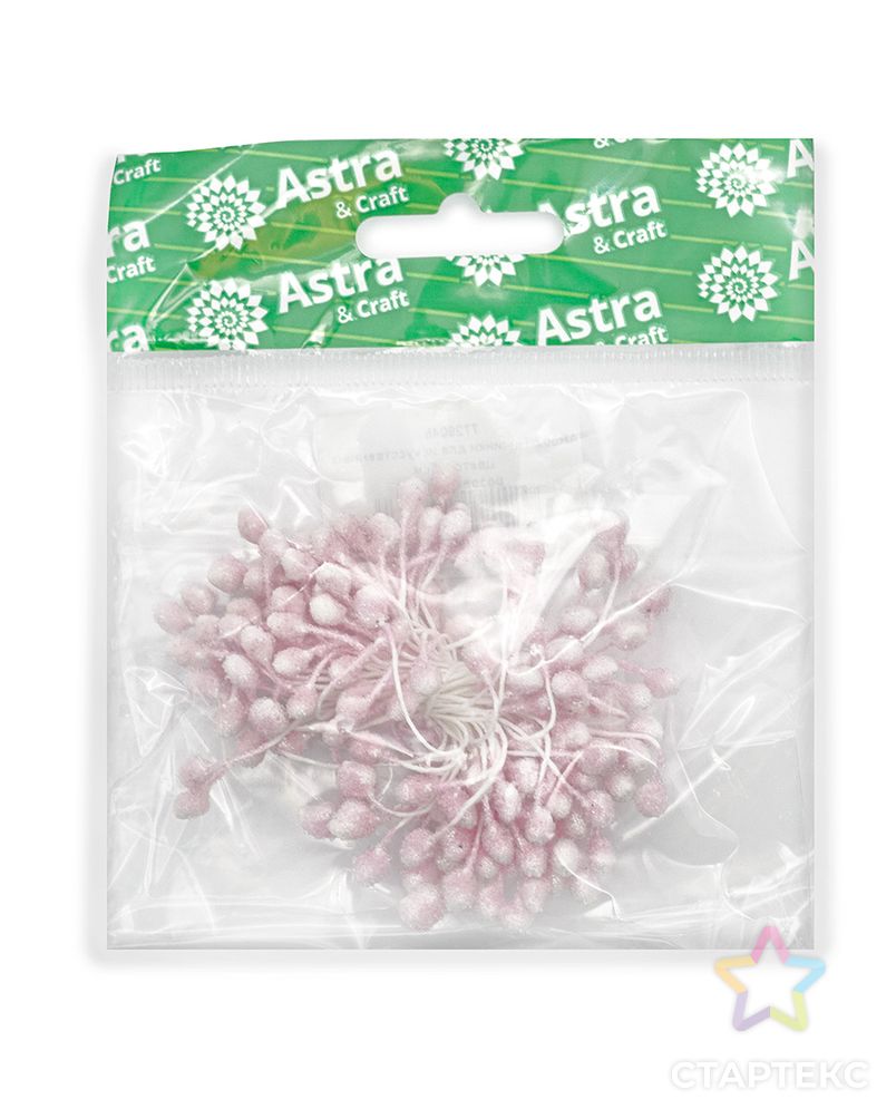 AR562 Тычинки для искусственных цветов, 6см (розовый) арт. АРС-37711-1-АРС0001194476