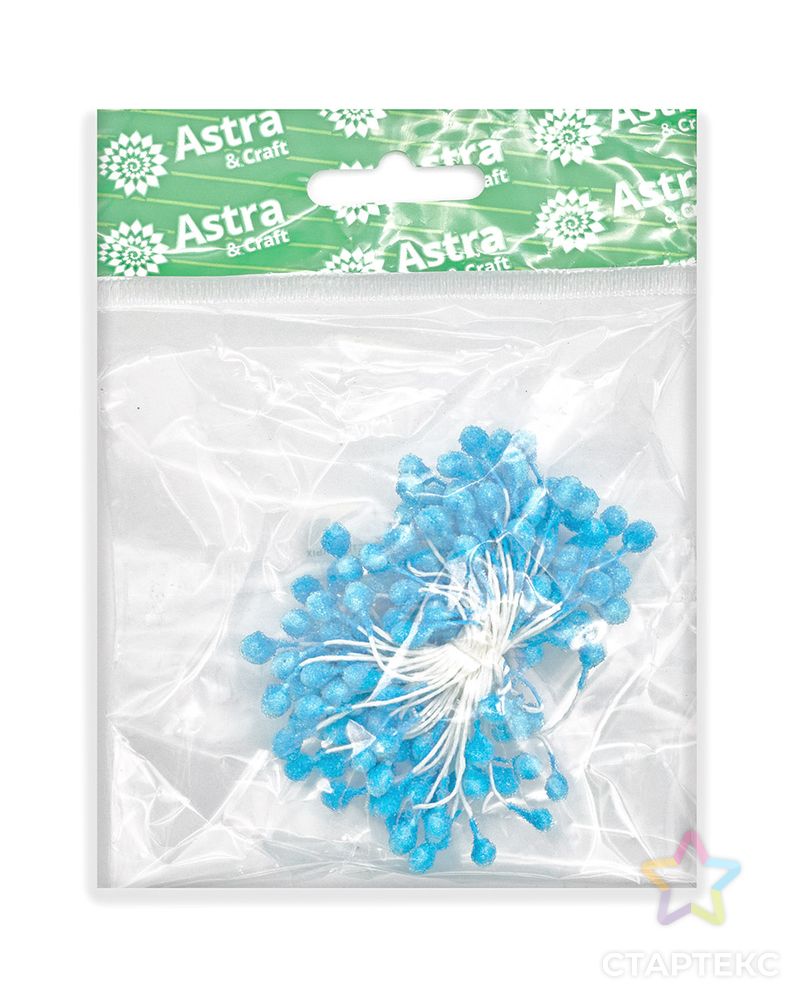 AR562 Тычинки для искусственных цветов, 6см (синий) арт. АРС-37712-1-АРС0001194477 3