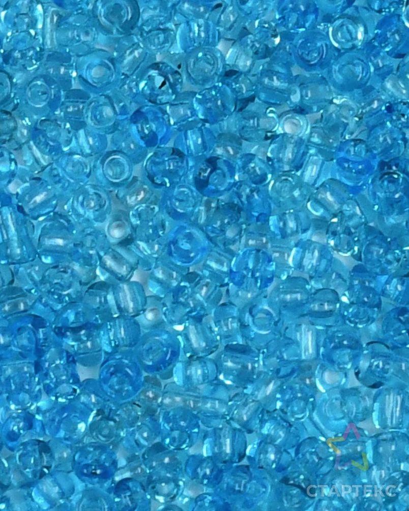 Бисер, (стекло), 11/0, упак./20 гр., Astra&Craft (3 голубой прозрачный) арт. АРС-41886-1-АРС0001263991 2