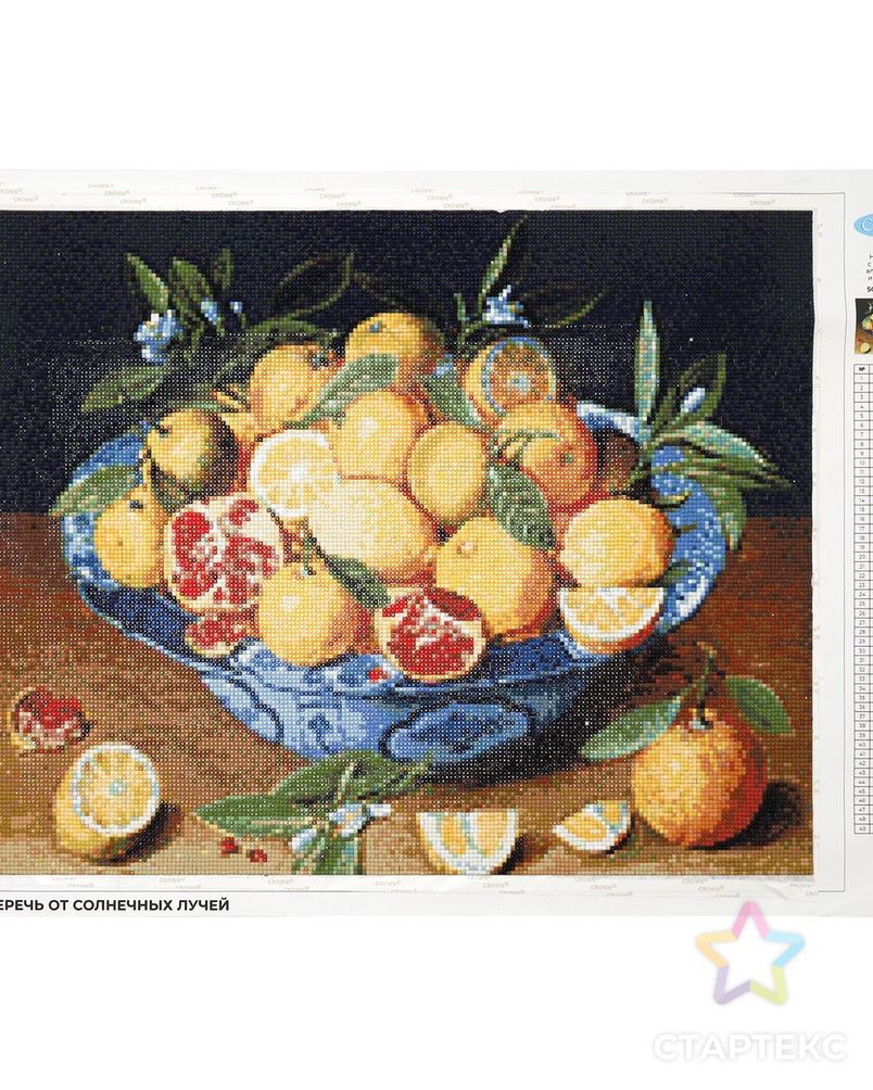 Cr 540112 Алмазная мозаика 'Натюрморт с лимонами, апельсинами и гранатами', 50*40, Cristyle арт. АРС-41932-1-АРС0001271581 4