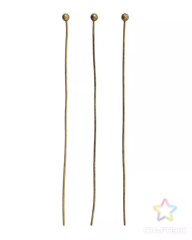 FIN2274 Штифты с круглой головкой, 0,5*50 мм, упак./50 шт., Astra&Craft (латунь) арт. АРС-42798-1-АРС0001052661 - рис. 1 FIN2274 Штифты с круглой головкой, 0,5*50 мм, упак./50 шт., Astra&Craft (латунь) арт. АРС-42798-1-АРС0001052661 - рис. 1