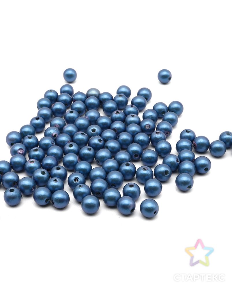 Бусины жемчужные с покрытием АВ, пластик, 8мм, 25гр Astra&Craft (29 синий) арт. АРС-42969-1-АРС0001255111 2