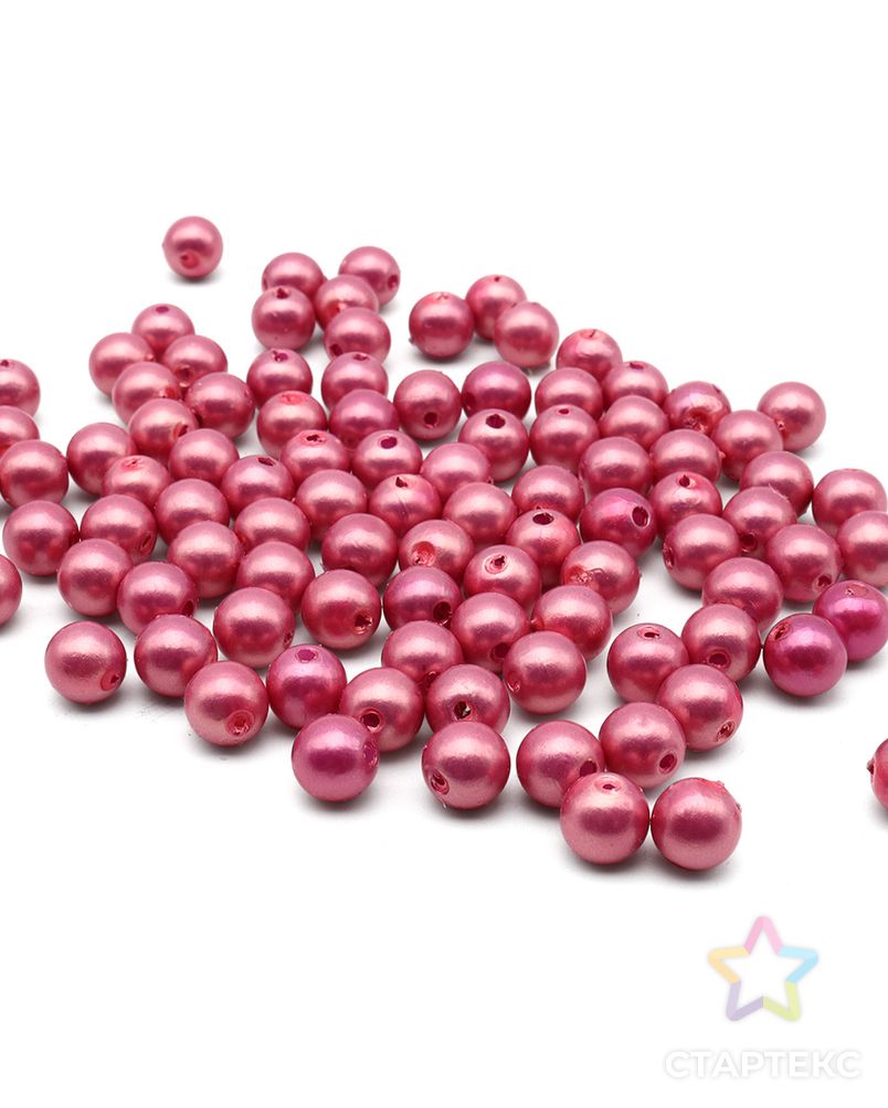 Бусины жемчужные с покрытием АВ, пластик, 8мм, 25гр Astra&Craft (36 розовый) арт. АРС-42971-1-АРС0001255113 2