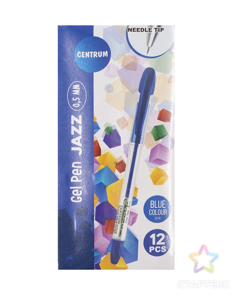 82073 Ручка гелевая синяя 'JAZZ' 0,5 мм арт. АРС-45258-1-АРС0001264905 5