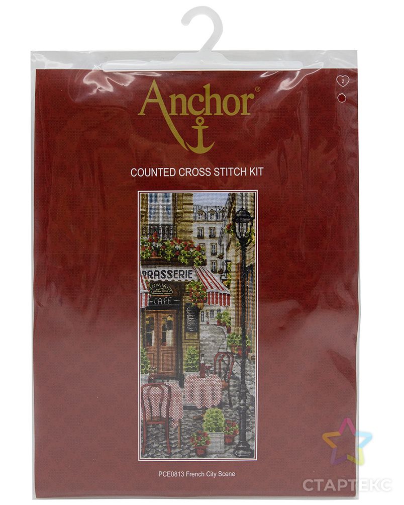 PCE0813 Набор для вышивания Anchor 'Французский городок' 32х14 см арт. АРС-45429-1-АРС0001032367 3