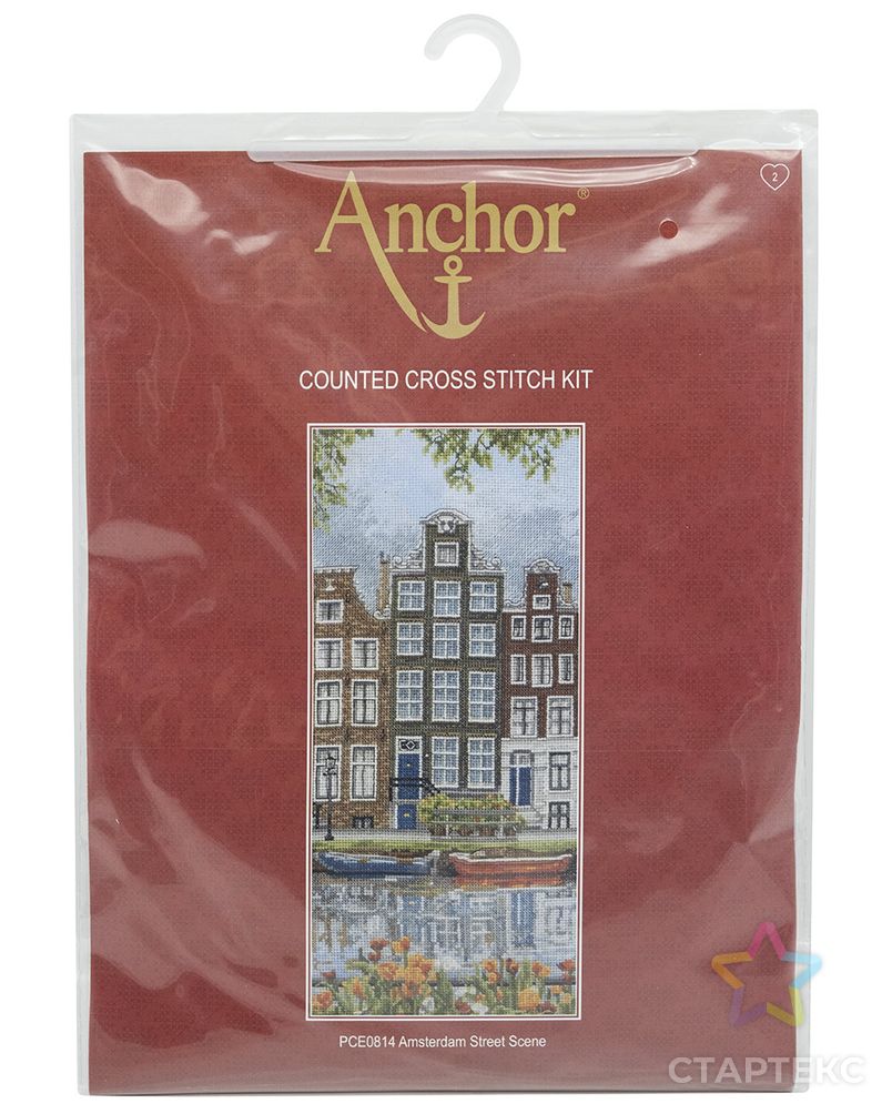PCE0814 Набор для вышивания Anchor 'Улица Амстердама' 32х14 см арт. АРС-45430-1-АРС0001032368 2