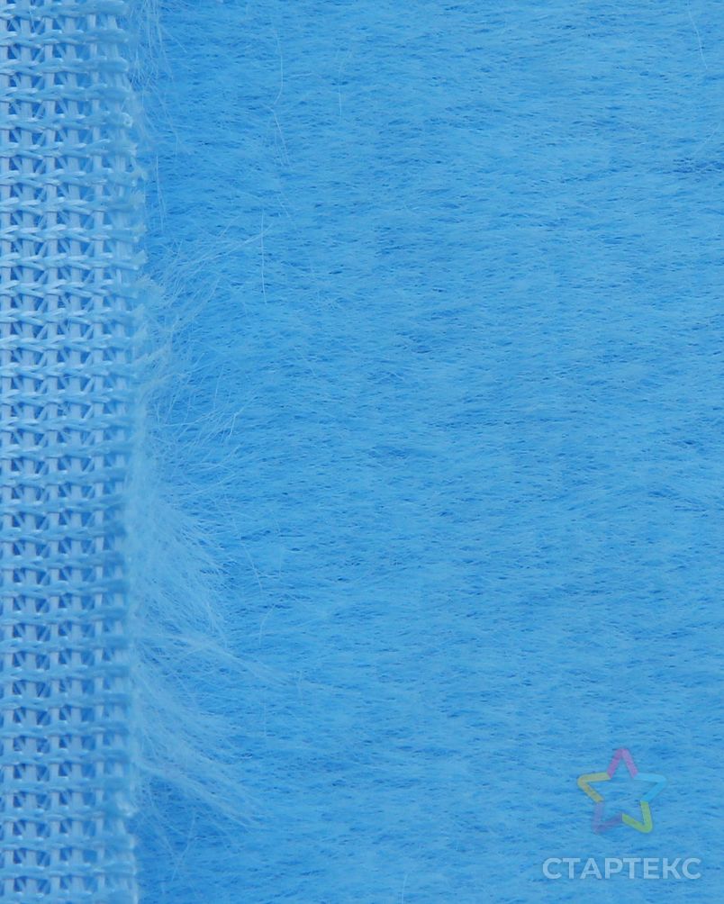 23697 Мех 'Кролик' ворс 6-8мм (48 см*50 см), плотность: 280гр./м.кв.,100%п/э (голубой) арт. АРС-47931-1-АРС0001234496 3
