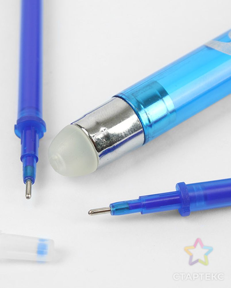 DV-13105 Ручка гелевая синяя со стираемыми чернилами + 9 стержней арт. АРС-48912-1-АРС0001257350 4