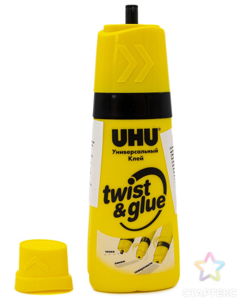 38580 Клей универсальный Twist&Glue, 35 мл, UHU арт. АРС-51364-1-АРС0000809092 2
