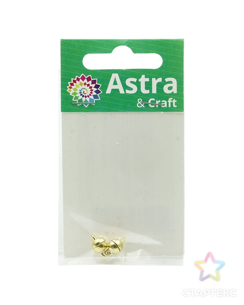4AR359 Замок магнитный 6мм, 2шт/упак, Astra&Craft (светлое золото) арт. АРС-52609-1-АРС0001260767 3