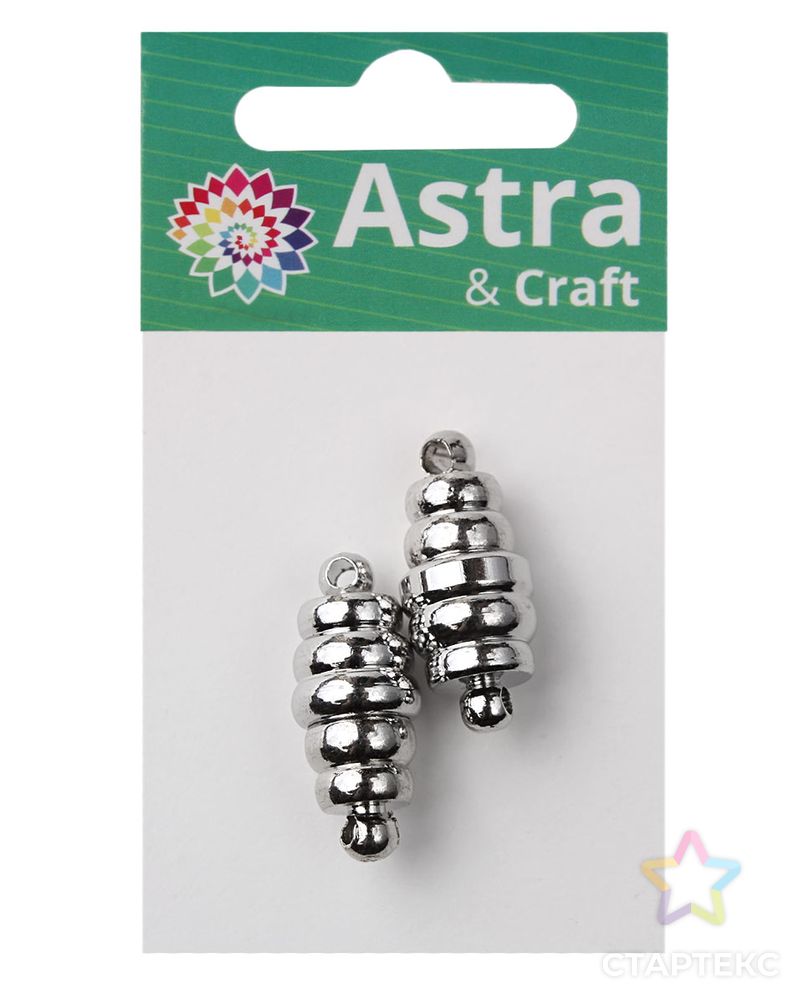 4AR2066 Замок магнитный декоративный, 2 шт/упак, Astra&Craft (серебро) арт. АРС-53666-1-АРС0001235909 2