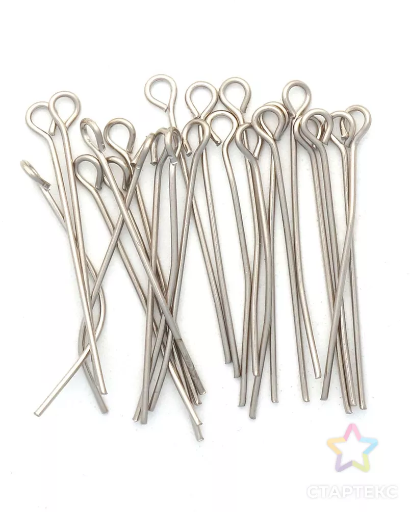 Штифт с петлей 30мм, 50шт/уп, Astra&Craft (никель) арт. АРС-54201-1-АРС0001177129 - рис. 1 Штифт с петлей 30мм, 50шт/уп, Astra&Craft (никель) арт. АРС-54201-1-АРС0001177129 - рис. 1