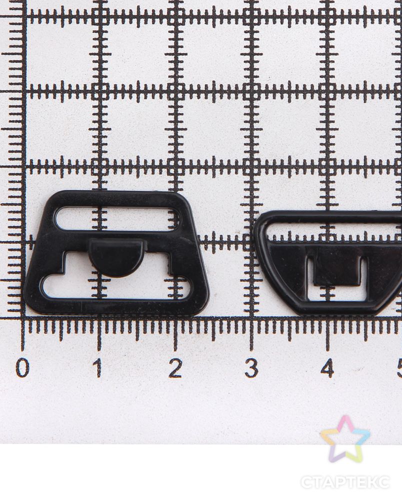Крючок-застежка для бюстгальтера для кормящих мам 18,5мм пластик, черный арт. АРС-54576-1-АРС0001282032 2