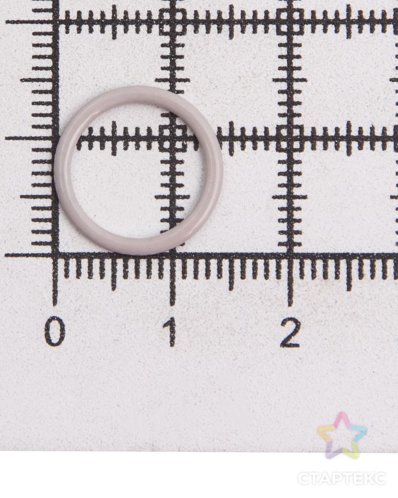 Кольцо 11мм металл/эмаль, цветной (C154 светло-серый) арт. АРС-54804-1-АРС0001282124 3