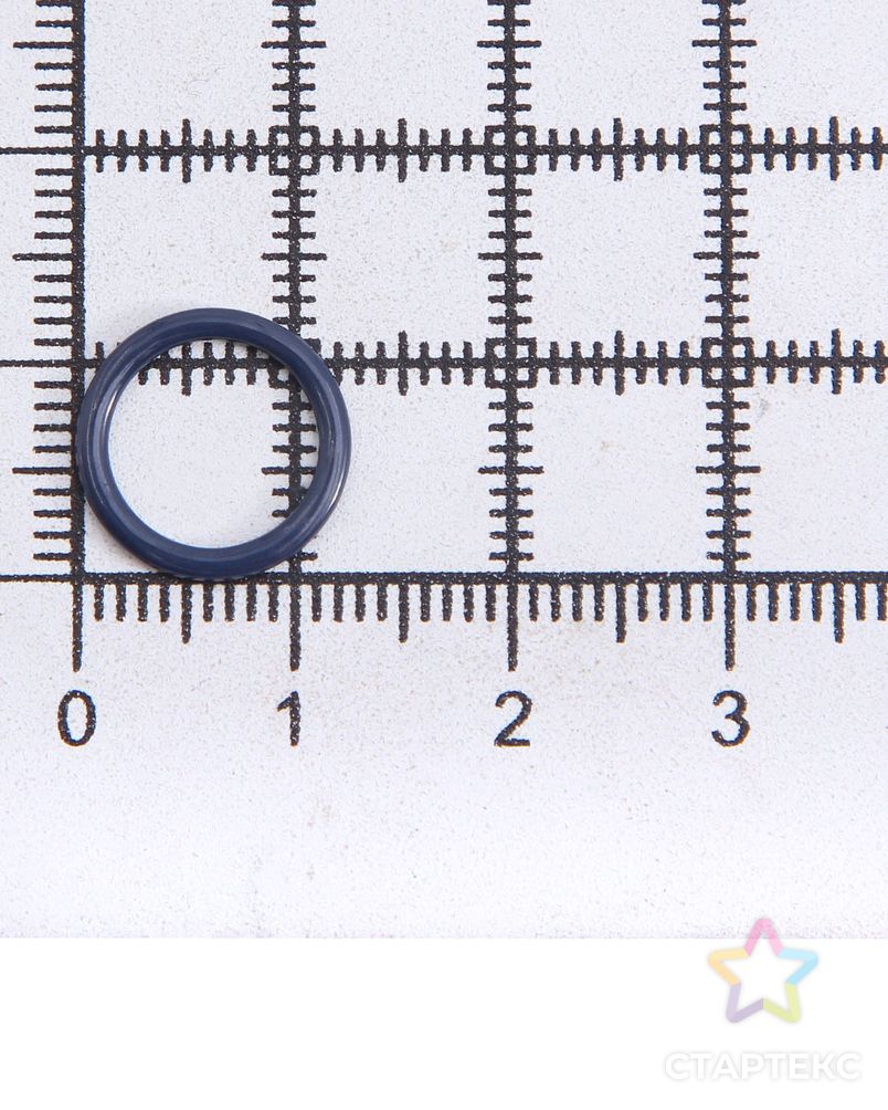 Кольцо 8мм металл/эмаль, цветной (C147 темно-синий) арт. АРС-54904-1-АРС0001282107 3