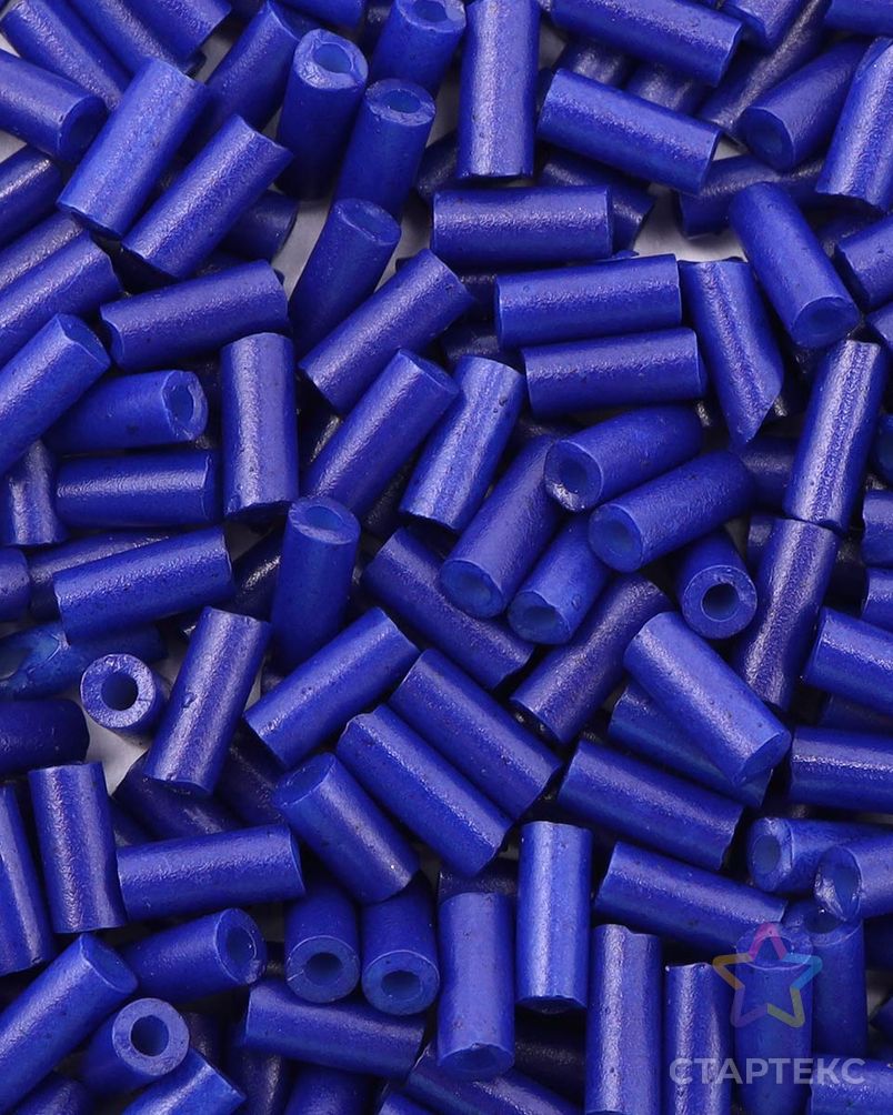 Стеклярус Astra&Craft 5мм, 15г (48 синий/непрозрачный) арт. АРС-55370-1-АРС0001277963 3