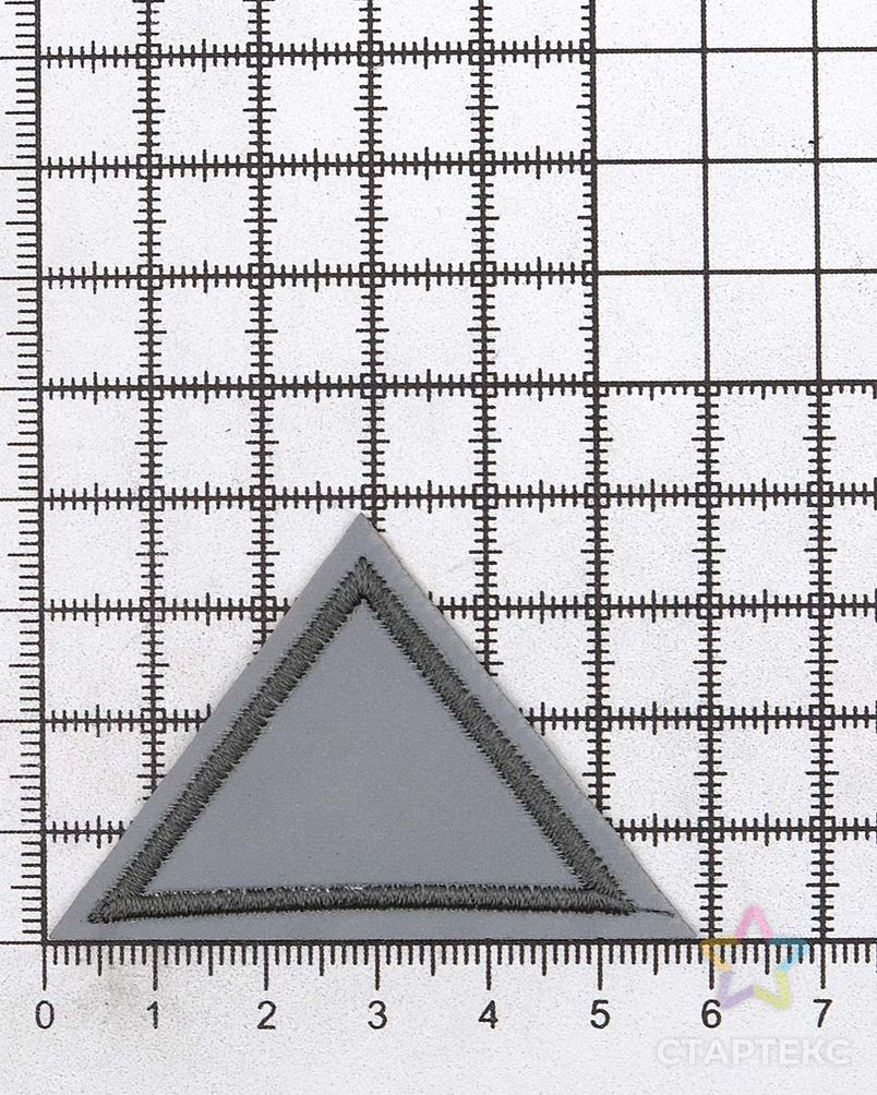 LA427 Термоаппликация светоотражающая 'Треугольник', 55х35 мм арт. АРС-55445-1-АРС0001285249 4
