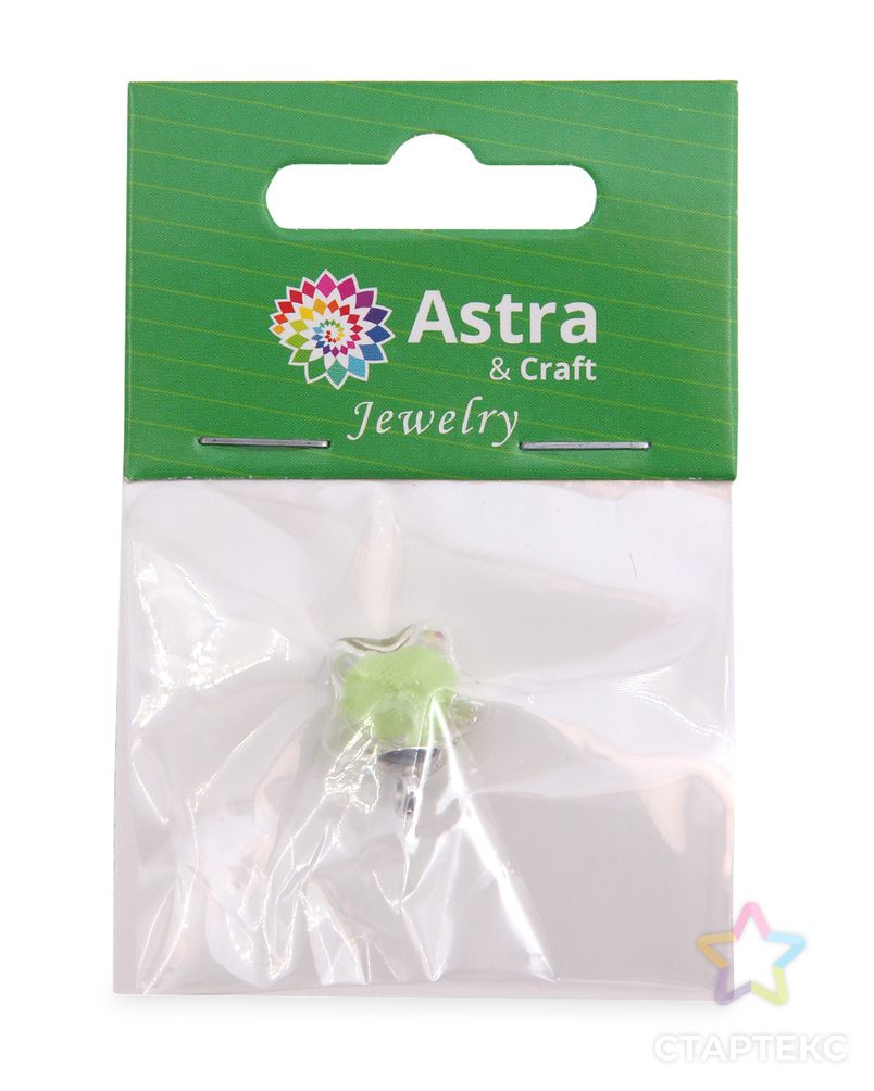66871-6 Подвеска звезда, зеленая Astra&Craft арт. АРС-55743-1-АРС0001279079 3
