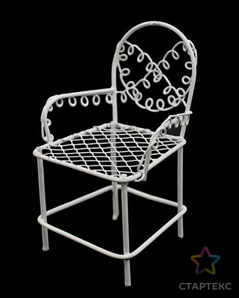 Металлическое мини-кресло 5, 6*9*5 см арт. АРС-2900-1-АРС0001060320 2