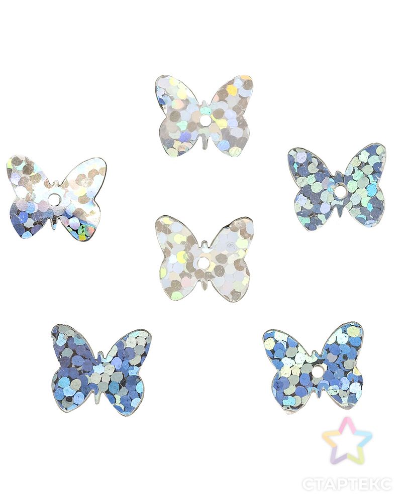 Пайетки бабочки д.1см арт. АРС-14488-1-АРС0001216028 3