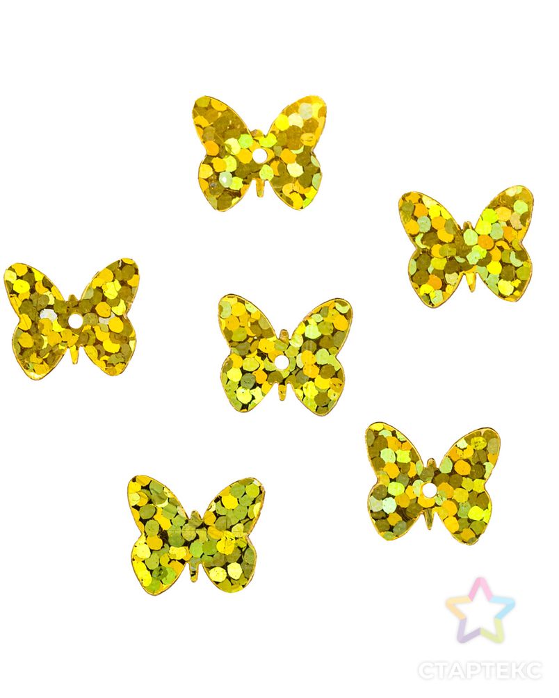 Пайетки бабочки д.1 см арт. АРС-14489-1-АРС0001216029 3