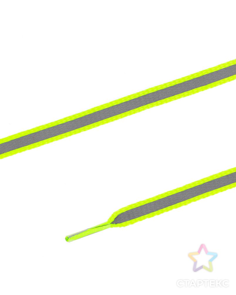 Шнурки светоотражающие PRYM 974790 ш.0,8см (желтый/серебро) арт. АРС-14686-1-АРС0001217052
