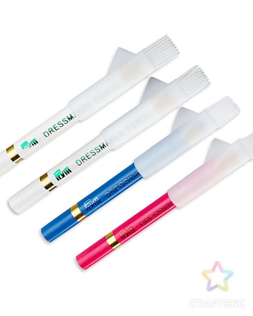 Меловые карандаши со стирающей кисточкой PRYM 611628, разноцветные арт. АРС-18217-1-АРС0000820872 2