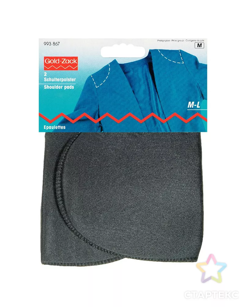 Плечики (M-L), полумесяц, полиамид PRYM 993867 (черный) арт. АРС-21205-1-АРС0000843432 - рис. 2