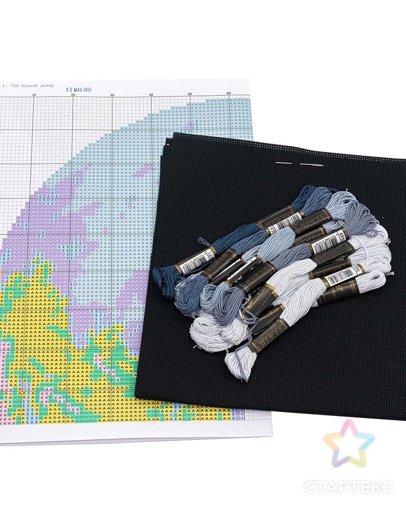 726 Набор для вышивания Hobby&Pro 'Ночной дозор', 23*23 см арт. АРС-27432-1-АРС0001066265 3