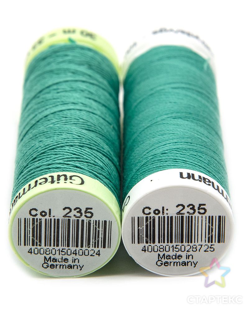 Набор швейных нитей (744506 Нить Top Stitch 30м, 748277 Нить Sew-All 200м) 2шт/упак Gutermann, 235 изумрудный арт. АРС-30602-1-АРС0001229837