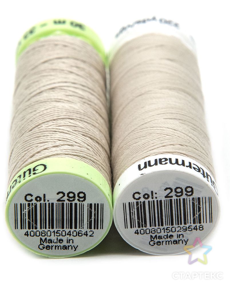 Набор швейных нитей (744506 Нить Top Stitch 30м, 748277 Нить Sew-All 200м) 2шт/упак Gutermann, 299 св.серо-бежевый арт. АРС-30604-1-АРС0001229843