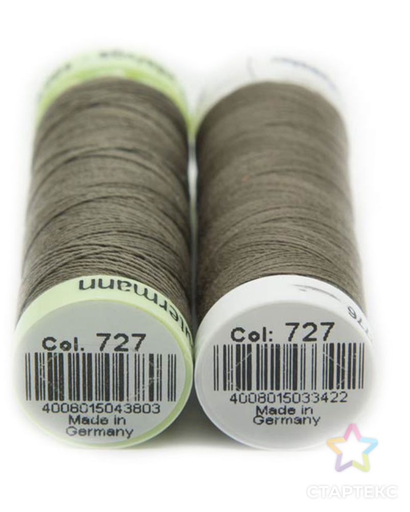 Набор швейных нитей (744506 Нить Top Stitch 30м, 748277 Нить Sew-All 200м) 2шт/упак Gutermann, 727 дымчато серо-зелены арт. АРС-30622-1-АРС0001229885 2