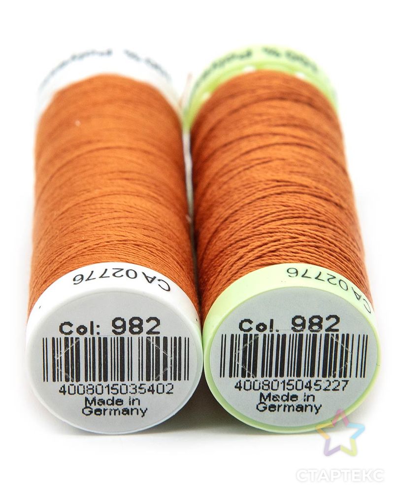 Набор швейных нитей (744506 Нить Top Stitch 30м, 748277 Нить Sew-All 200м) 2шт/упак Gutermann, 982 св.рыжий арт. АРС-30627-1-АРС0001229902 2