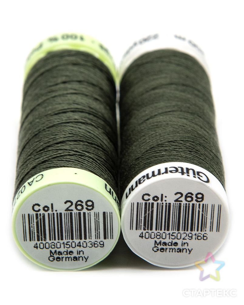 Набор швейных нитей (744506 Нить Top Stitch 30м, 748277 Нить Sew-All 200м) 2шт/упак Gutermann, 269 лишайник арт. АРС-31587-1-АРС0001229841 2