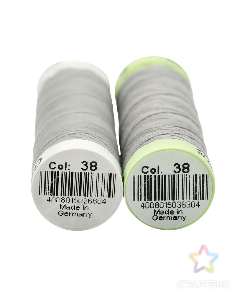 Набор швейных нитей (744506 Нить Top Stitch 30м, 748277 Нить Sew-All 200м) 2шт/упак Gutermann, 038 св.серый арт. АРС-31670-1-АРС0001229808 2